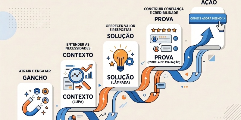 A Estrutura de um Conteúdo que Converte Adicionar imagem ilustrativa sobre estrutura de conteúdo