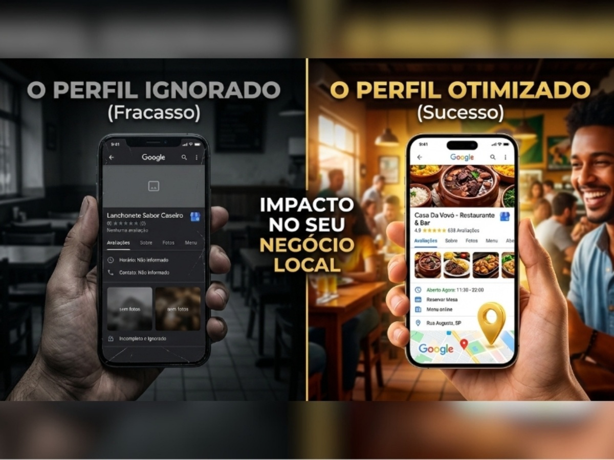 Exemplo de perfil otimizado no Google Maps com fotos e avaliações